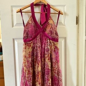 Adorable tank dress with ribbon tie (also could be a long shirt)